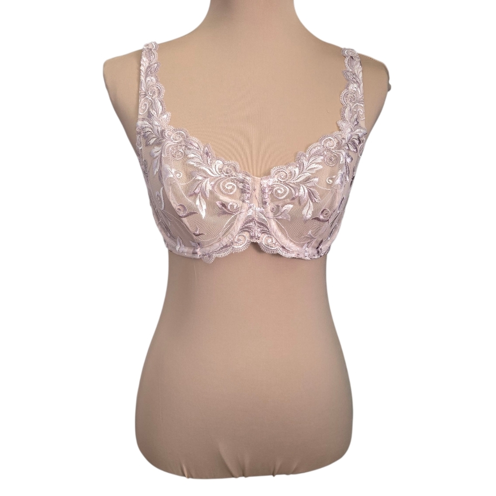 Women's Soma Delicate Lace Bra Nude Beige - 34d